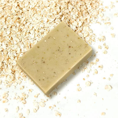 1/2/4/6Pcs Handmade Oat Soap,Natural,Gentle,Non Irritating, Brightening, Exfoliating, Body And Facial Cleansing, Whitening Soap