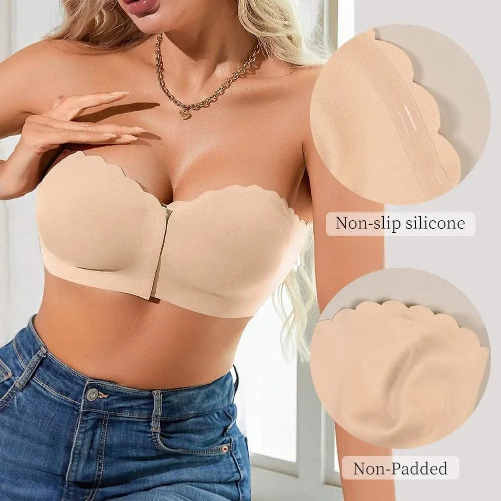 Wireless Unlined Bra Front Closure For Women