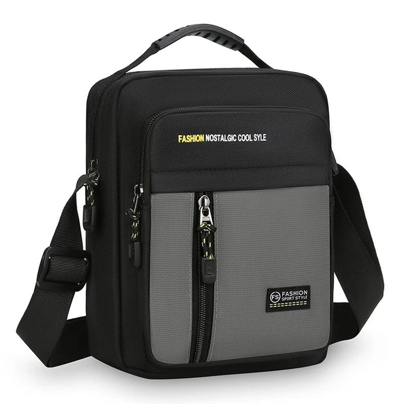 Men Crossbody Bag Single Shoulder Bags Big Capacity Storage Bag Fashion Multi-Pockets Business Crossbody Bags