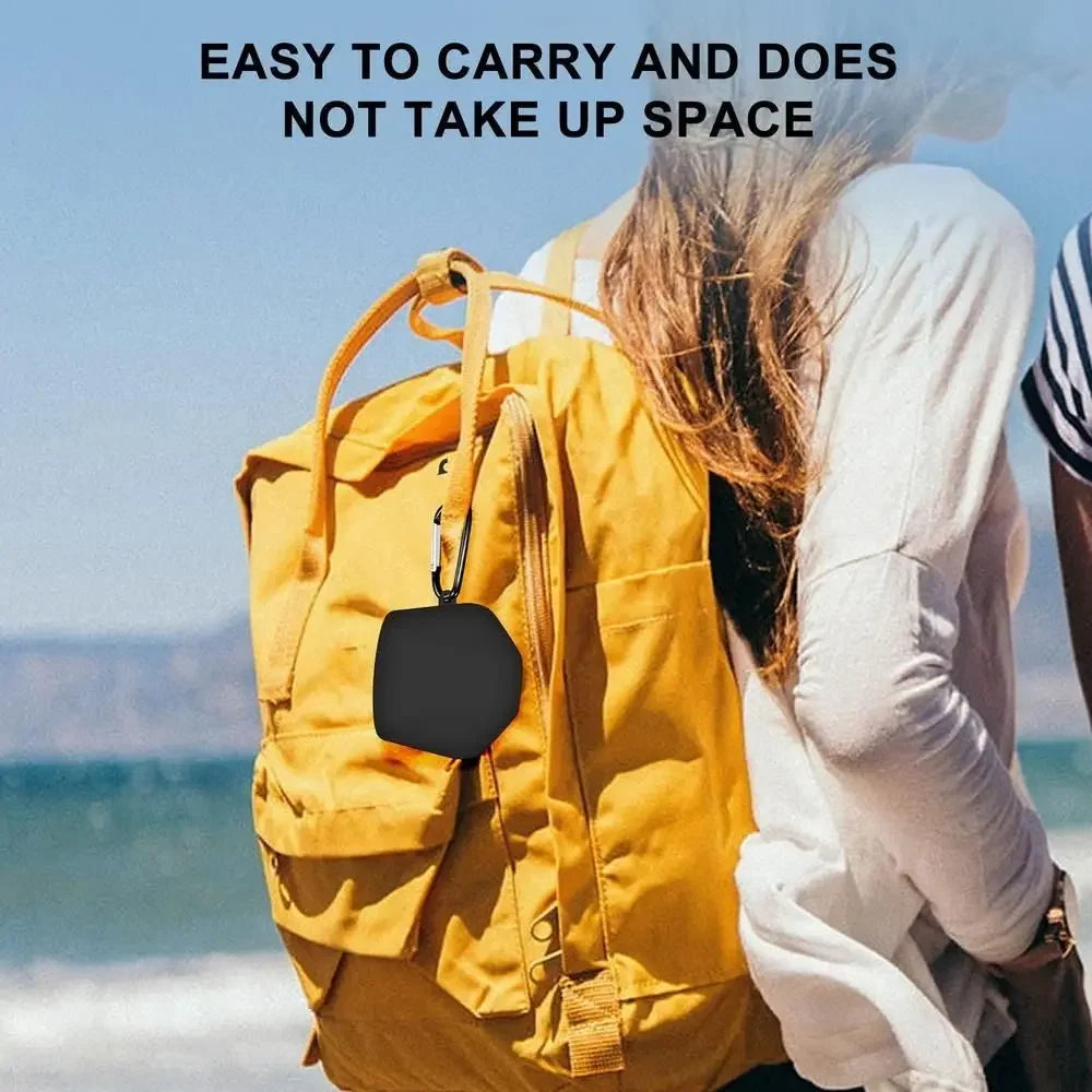 Headphone Storage Case For Lenovo GM2 PRO Wireless Headset Cover Silicone Carry Bag Shockproof Earphone Protector with Carabiner