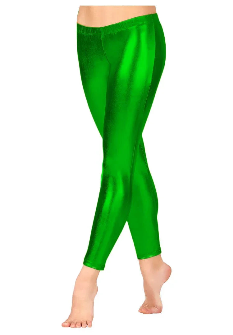 Women Metallic Leggings Jazz Hip Hop