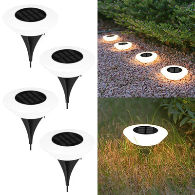 1/4PCS Solar Outdoor Lights 14LED Waterproof Lawn Lamp,360° Floor Lighting  for Garden Yard Driveway Patio Camping Summer Decor
