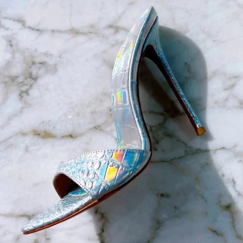 Laser Dazzling Colour, Pencil-High Heel Shoes For Women | Slippers | Summer Sandals |  Sandals | Shoes