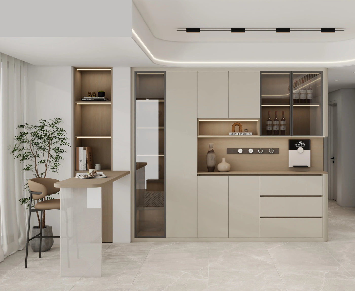 Modern Design Wood Storage Cabinet Bookshelf Popular Wall Shelves for Living Room Cheap Panel Bookcases for Home Library Use She