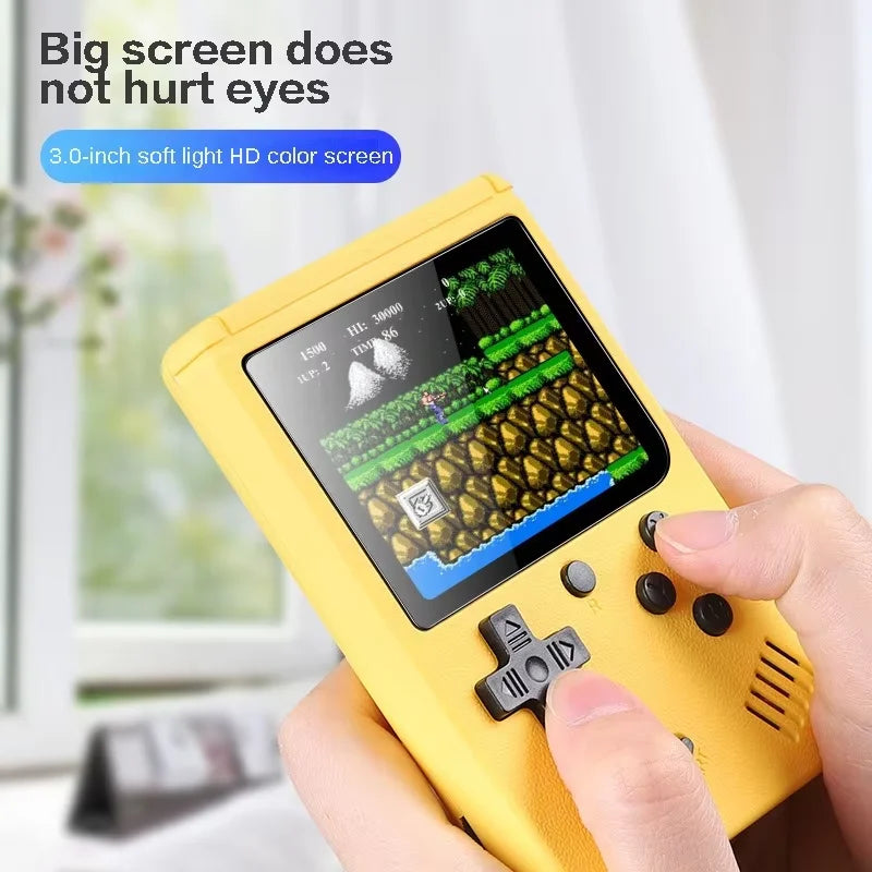 Retro Portable Mini Video Game Console 8-Bit LCD Game Player Built-in 400 500 Games AV Handheld Game Console For Children