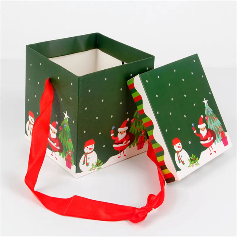 Christmas Gift Boxes Outdoor Present Decoration Under The Tree Package For Indoor Holiday Party Wedding Home Ornament Decor