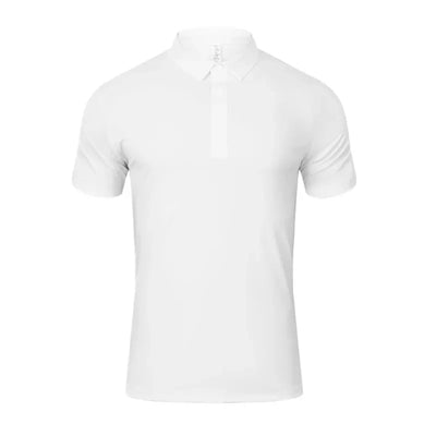 Summer Sports Polo T-shirts Men Solid Color Straining T-shirts Breathable Comfortable Short Sleeve