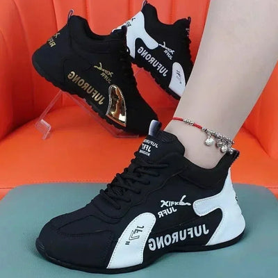Women Sneakers Spring and Autumn New Breathable Lace Up Platform Sneakers Women Walking Designer Loafers Shoes Zapatos De Mujer