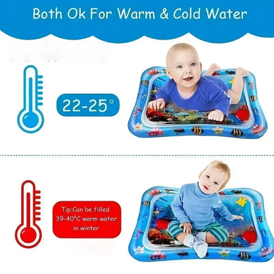 Baby Water Play Mat PVC Inflatable Cushion Infant Tummy Time Summer Toddler Water Pad Kids Early Education Developing Toys Gift