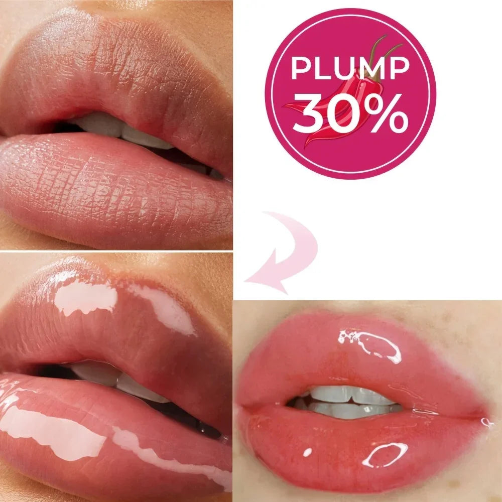 Chili Lip Plumper Oil Serum Instant Long Lasting Volumising Essence Oil Repair Lip Fine Lines Increases Elasticity Sexy Lip Balm