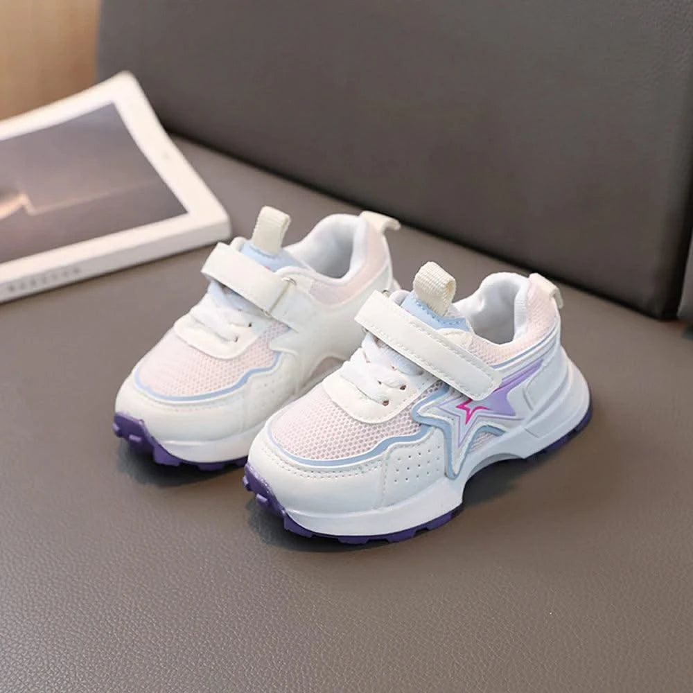 Kid's sports shoes for small and medium-sized children spring and autumn boys' sports shoes girls' mesh breathable running shoes