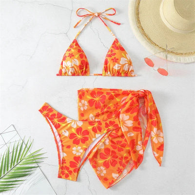 Swimwear Micro Bikini Swimming Suit for Women Beachwear Cover Up Swimsuit Woman 2025 New Summer Bathing Suit Three Pieces Bather