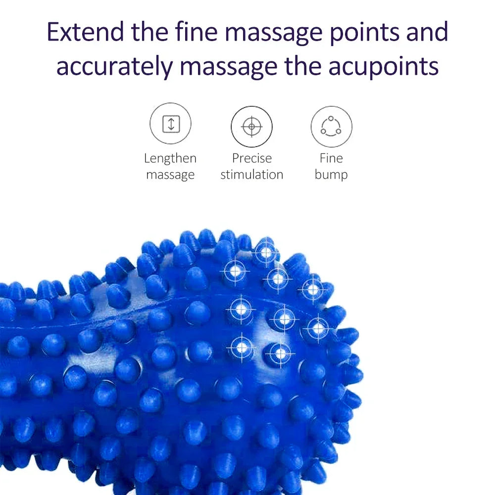 1PCS PVC Peanut Prickle Ball for Fascial Massage Cervical And Plantar Muscle Relaxation Training Exercise Equipment