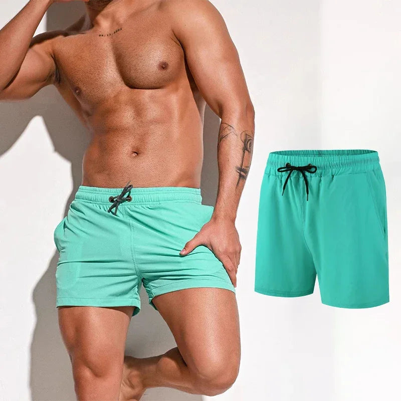 Men Swimming Shorts Summer Trunks Swimwear Quick Dry Board Short Pant Bathing Suit Sport Swimsuit Surfing Beach Swim Shorts Men