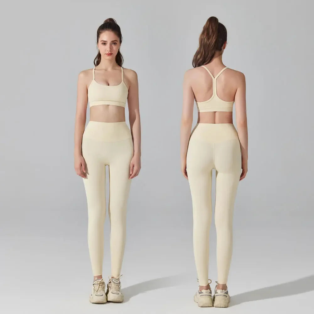 Women's Matching Activewear Set Sports Br a & High Waist Leg gings