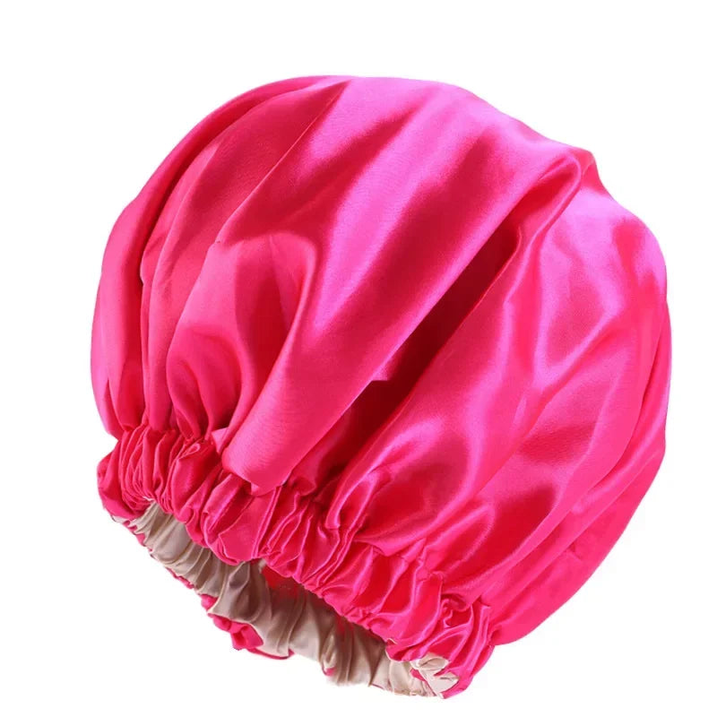 Silk Hair Bonnet for Sleeping Satin Bonnet for Natural Hair Silk Hair Wrap Satin Bonnet Cap Night Sleep Hat Silk Turban