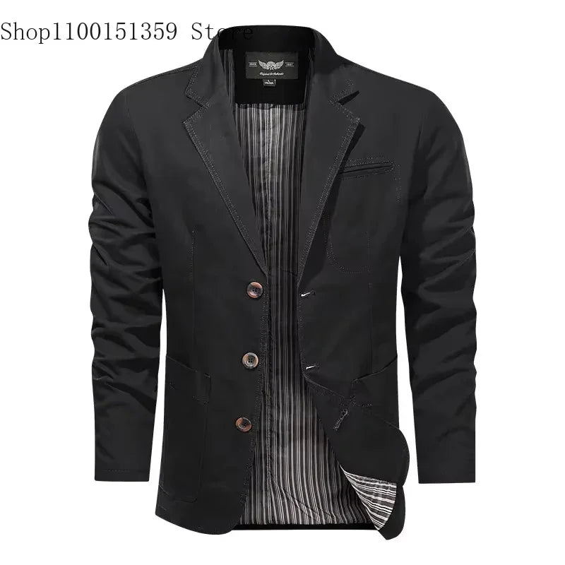 2025 Spring Autumn Blazers Men Fashion Slim Casual Business Handsome Suits Brand Men's Blazers Tops