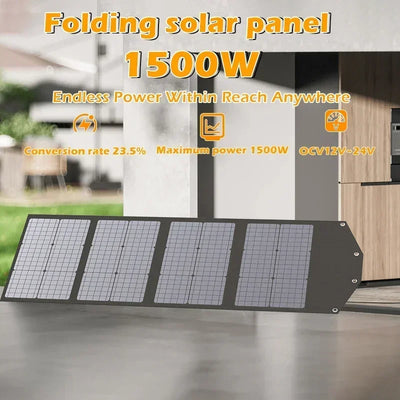 Flexible, Foldable, High Efficiency Solar Panel, Travel & Phone & Boat, Portable 12V 2000w 1500w 1000w 500w Solar Panel Kit
