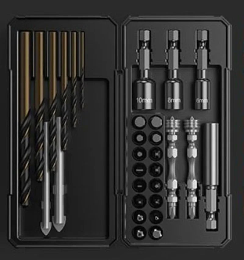 Professional Household Power Tool Set Multifunctional Electric Drill Screwdriver Hand Tools Set Portable Storage Tool Boxes