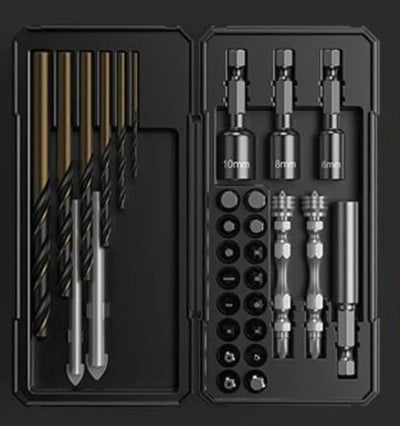 Professional Household Power Tool Set Multifunctional Electric Drill Screwdriver Hand Tools Set Portable Storage Tool Boxes