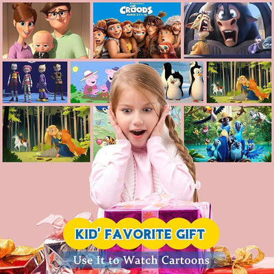 YT200 Portable Projector - Children's Friendly LCD Mini Home Theater Smartphone Same-Screen Function