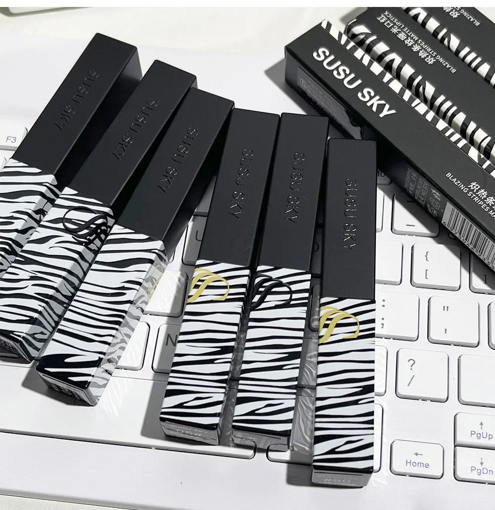 Matte Lipstick Nude Smoked Rose Lip Colour Velvety Lip Tint Solid LipGloss Waterproof Makeup Long Lasting Cosmetic