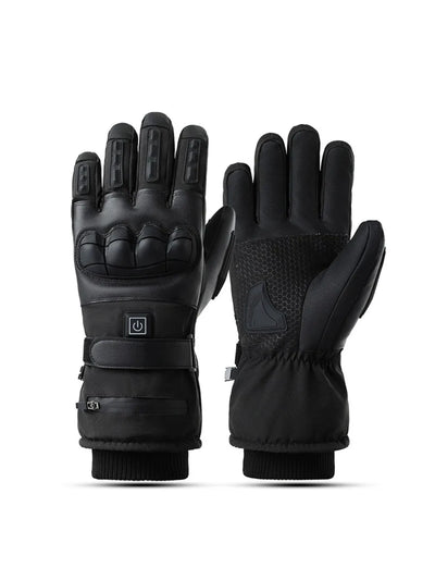 Heated Motorcycle Gloves Cycling Winter Glove Man Bicycle Supplies Thick Protective Gloves Electric Gloves With Heating Function
