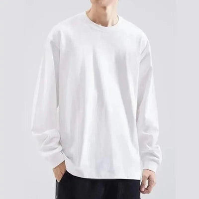 Men's Long Sleeve Cotton Loose Fit T Shirts|  Tees | Tanks | Casual & Classic Moisture Wicking Heavyweight T-shirts for Men