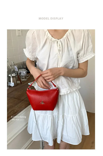 Designer Ladies Handbag Leather Tote Bag Women's Crossbody Shoulder Strap Elegant Classic Messenger Luxury Brand Fashion Item