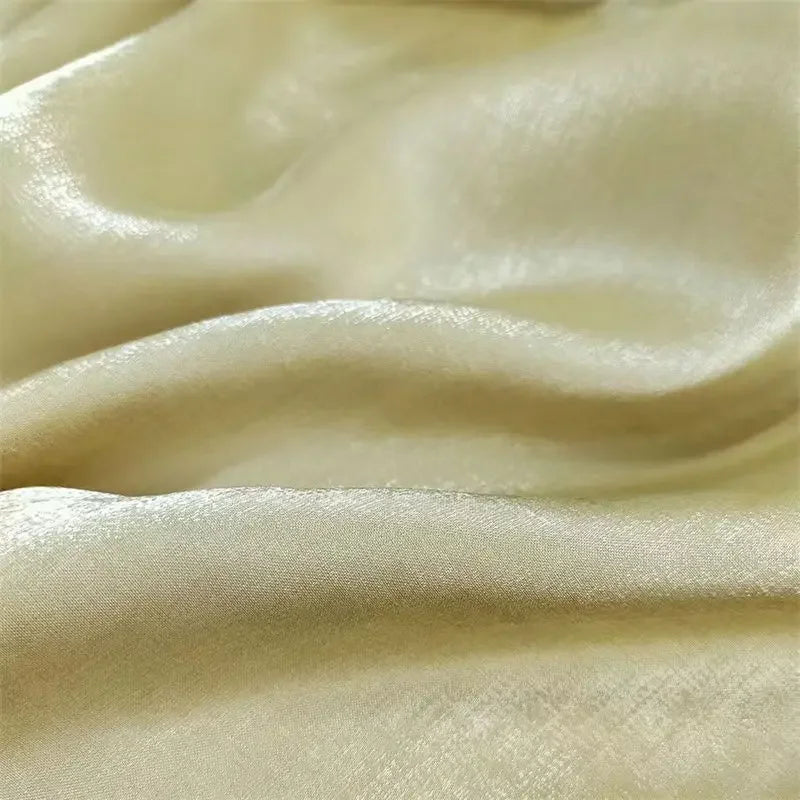 Mermaid Texture Gradient Reflective Fabric Illusion By The Meter for Shirt Full Dress Hanfu Clothing DIY Sewing Soft Cloth White