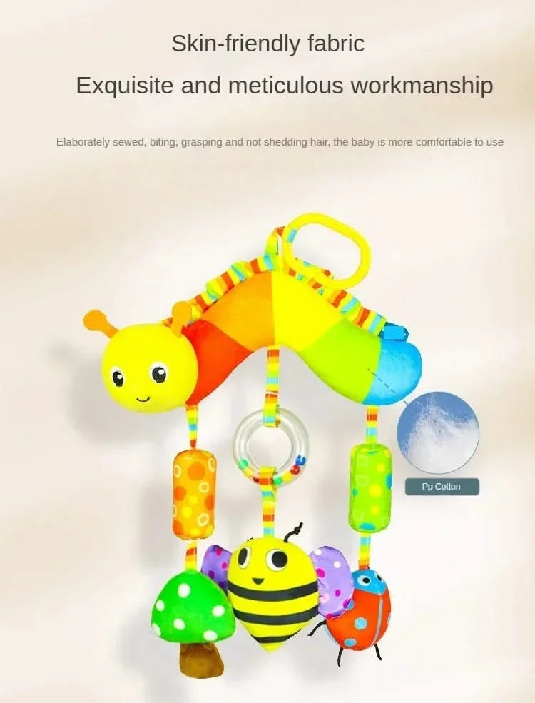 Baby Toys for 0 3 6 12 Months Rainbow Activity Plush Animal Stroller Hanging Toy for Baby Car Seat Crib Travel Sensory Baby Toys
