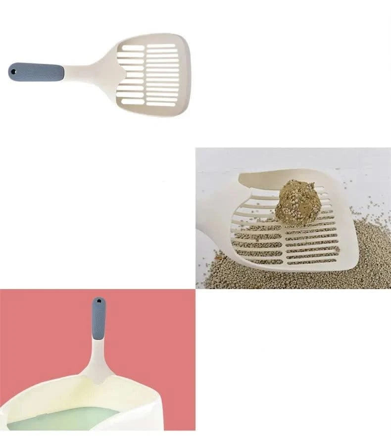 Cat Litter Scoop Plastic Durable Pet Poo Shovel Practical Pets Poop Scooper Cat Sand Cleaning Products For Cats