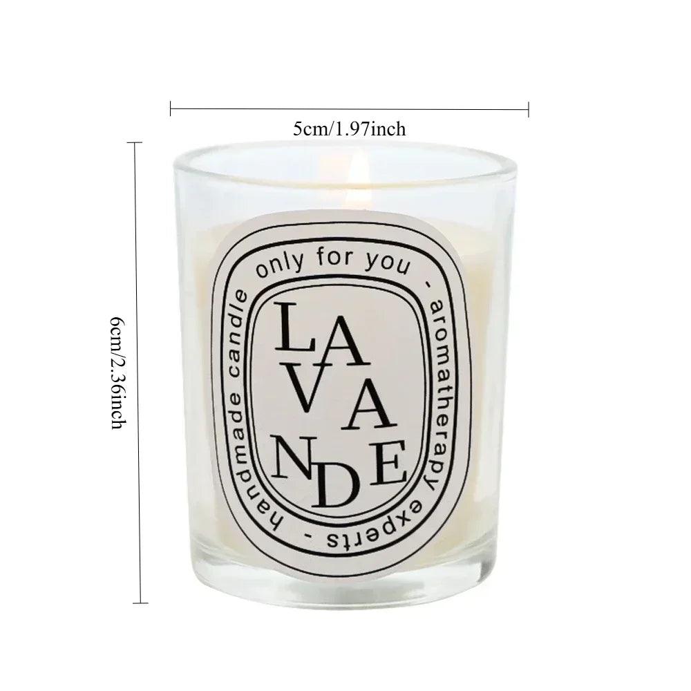 Transparent low flame candle romantic incense high beauty holiday guest gift premium