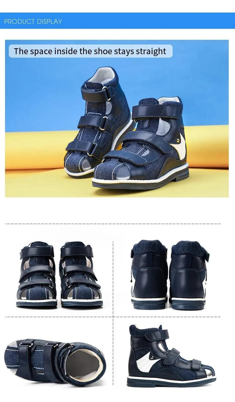 Orthopaedic Sandals for Kids and Toddlers | Children's Corrective Shoes for Flat Feet, Tiptoe Walking, High-Top Ankle Support
