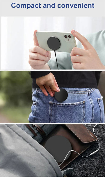 Magnetic Wireless Charger Fast Charging Pad Stand for iPhone 16 15 14 13 12Pro Max Airpods PD USB A Phone Chargers Dock Station