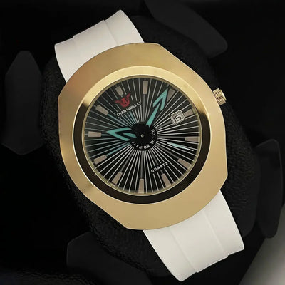 Premium High-End Fashion Quartz Men's Watch – Waterproof, Date Display, Comfortable Imported Rubber Strap