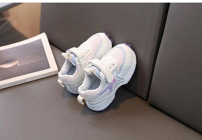 Kid's sports shoes for small and medium-sized children spring and autumn boys' sports shoes girls' mesh breathable running shoes