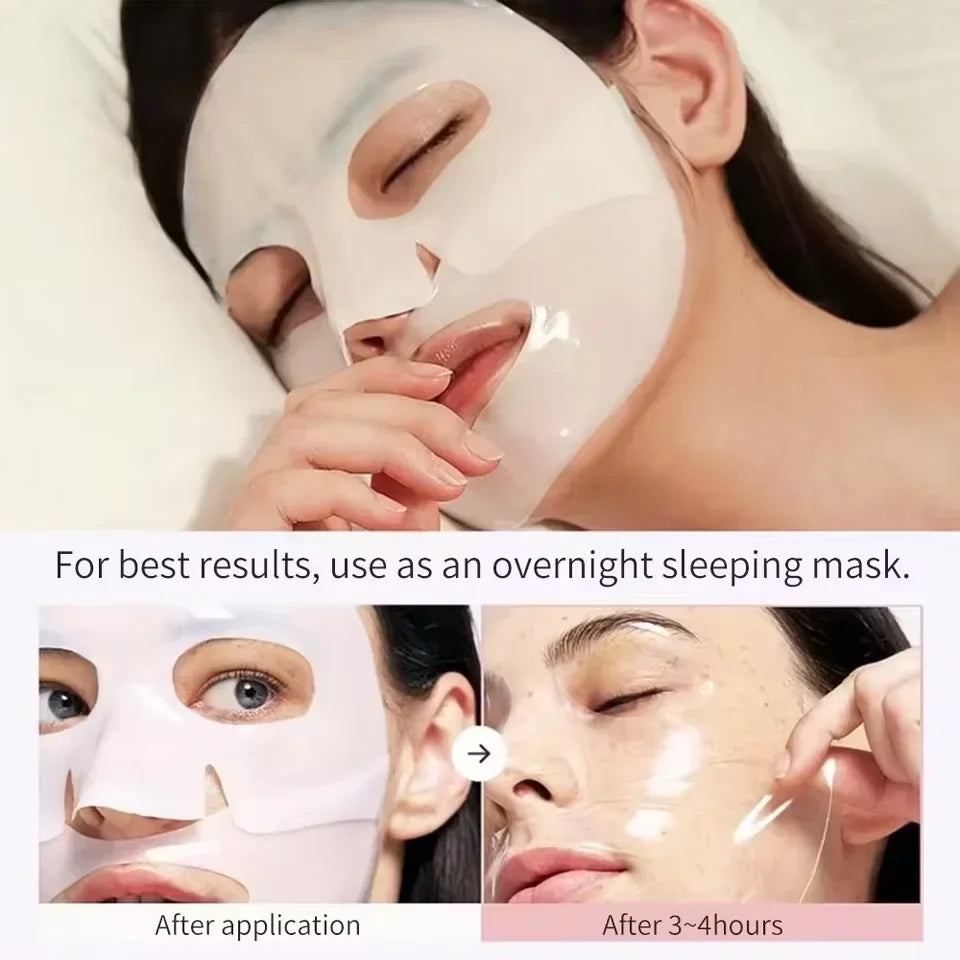 Bio-Collagen Face Mask Deep Moisturizing Overnight Mask Collagen Protein Hydrogel Soft Gel Mask Brightening Firming Skin Care