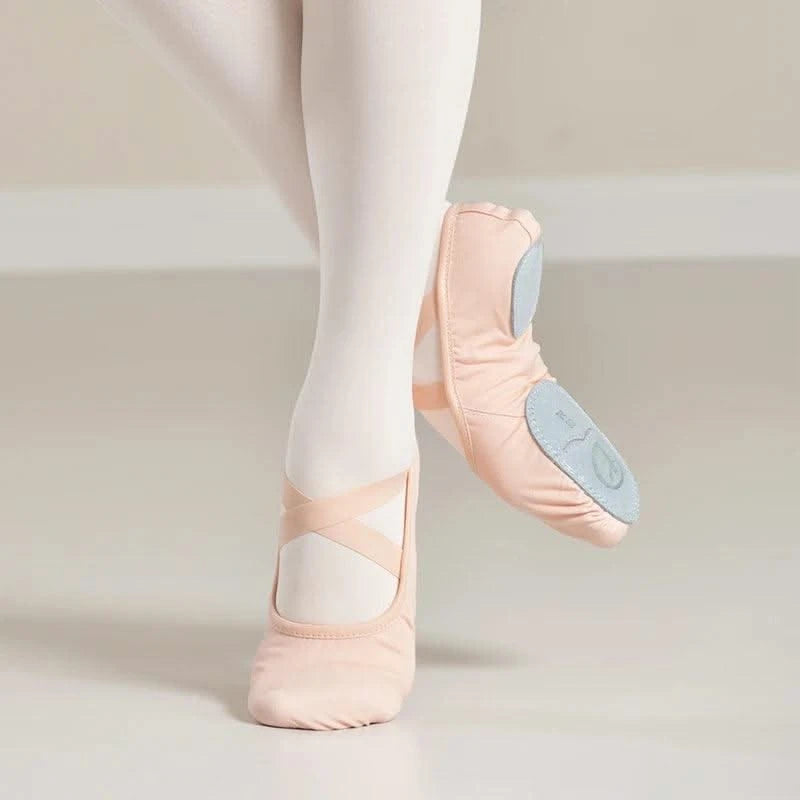 Ballet Dance Shoes for Women Girls Teenager Big Split Sole Ballet Shoes Children Adult Elastic Ballet Practice Dancing Slippers