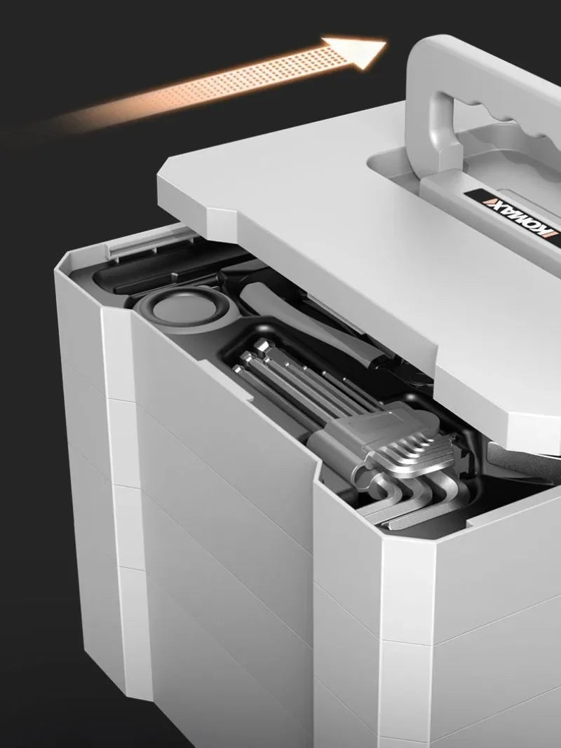 Professional Household Power Tool Set Multifunctional Electric Drill Screwdriver Hand Tools Set Portable Storage Tool Boxes