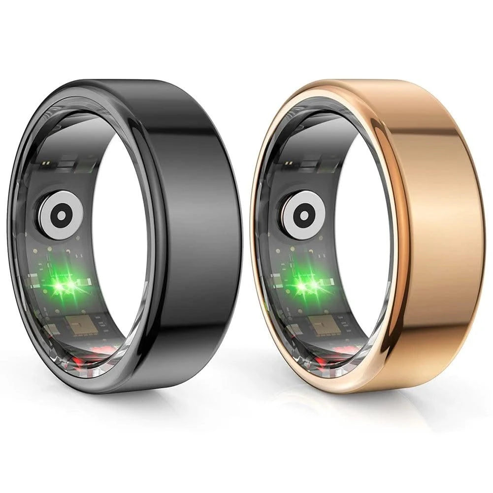 R02 Smart Ring Military Grade Titanium IP68 & 3ATM Waterproof Sleep Heart Rate Health Monitoring Multi-sport Modes Tracker Ring
