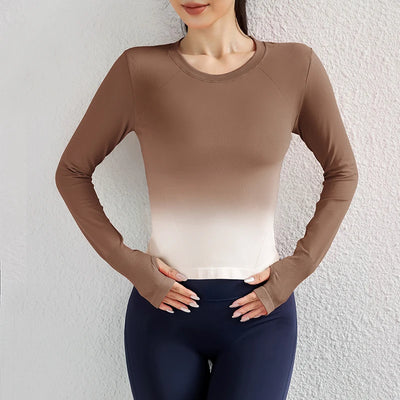 Women Seamless Long Sleeve Workout Tops
