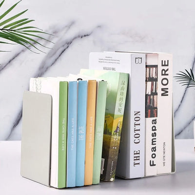 Book Holder L-shaped Desk Bookends Durable Display Book Stand Simple INS Book Support Rack Student