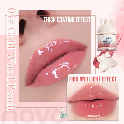 Mirror Gloss Jelly Lipstick, Long Lasting Waterproof Lip Glaze, Contains butter from avocado trees and sunflower seed oil
