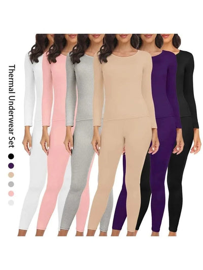 Thermal Underwear for Women Long Johns Base Layer Cold Weather Top Bottom Women's Underwear Set