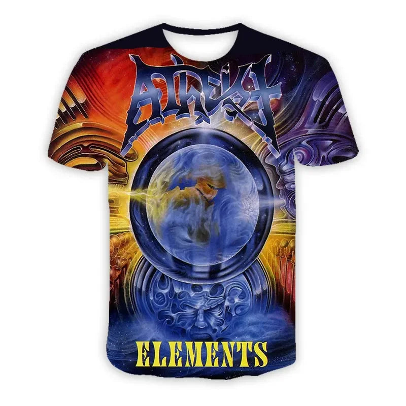 Atheist  Band 3D Printed Casual Fashion T-shirts For Women Men