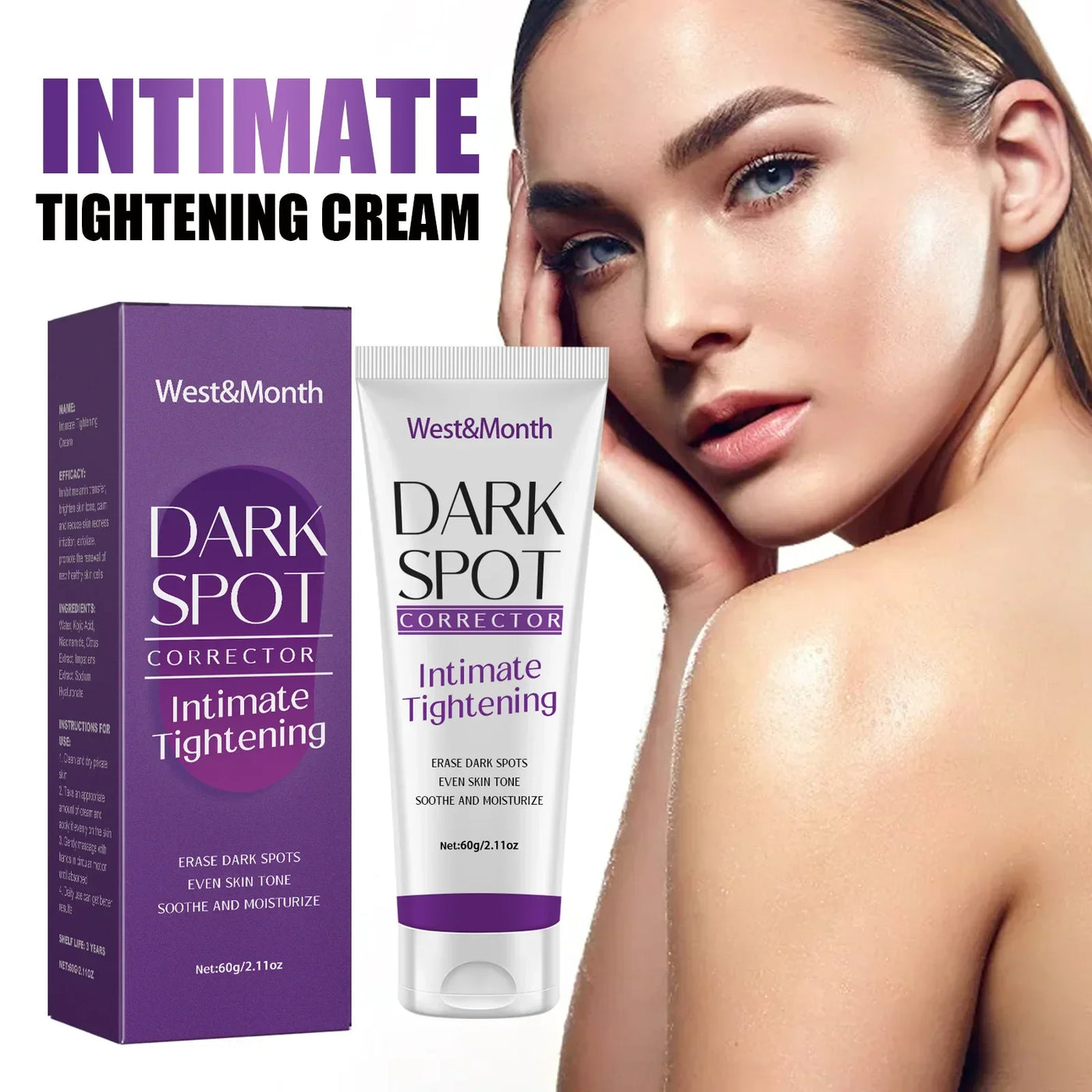 Body Whitening Cream Fade Joint Elbow Knee Armpit Pigmentation Underarm Melanin Bleaching Moisturizing Dark Spot Corrector Cream