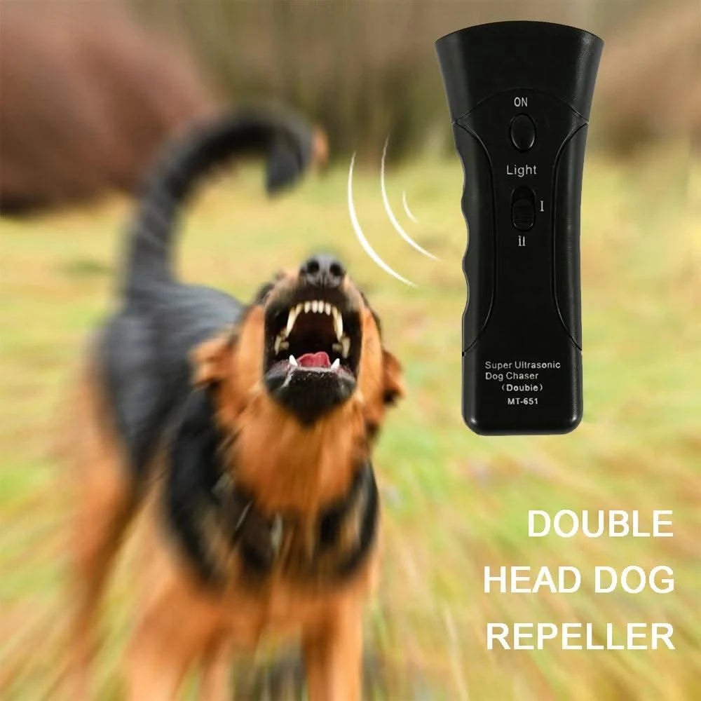 Pet Dog Repeller Anti Barking Stop Bark Dogs Training Device LED Ultrasonic Dogs Adapter Without Battery Pet Supplies Wholesale