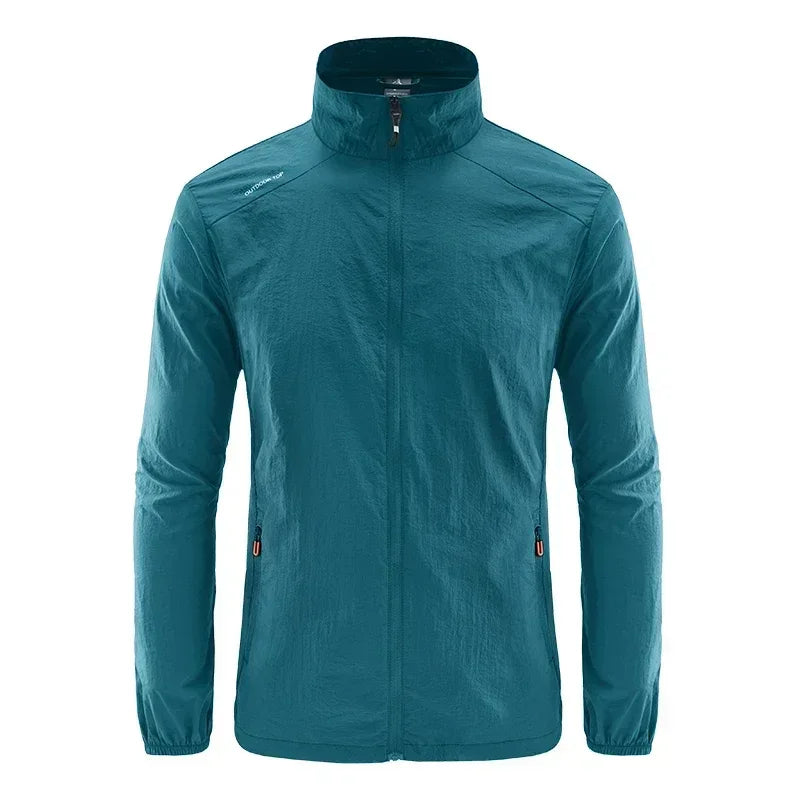 Summer Jackets Men Windbreaker Coats Male Sunscreen Clothing Traveling Camping Jacket Ultrathin Cycling Fishing Tops Hiking Wear