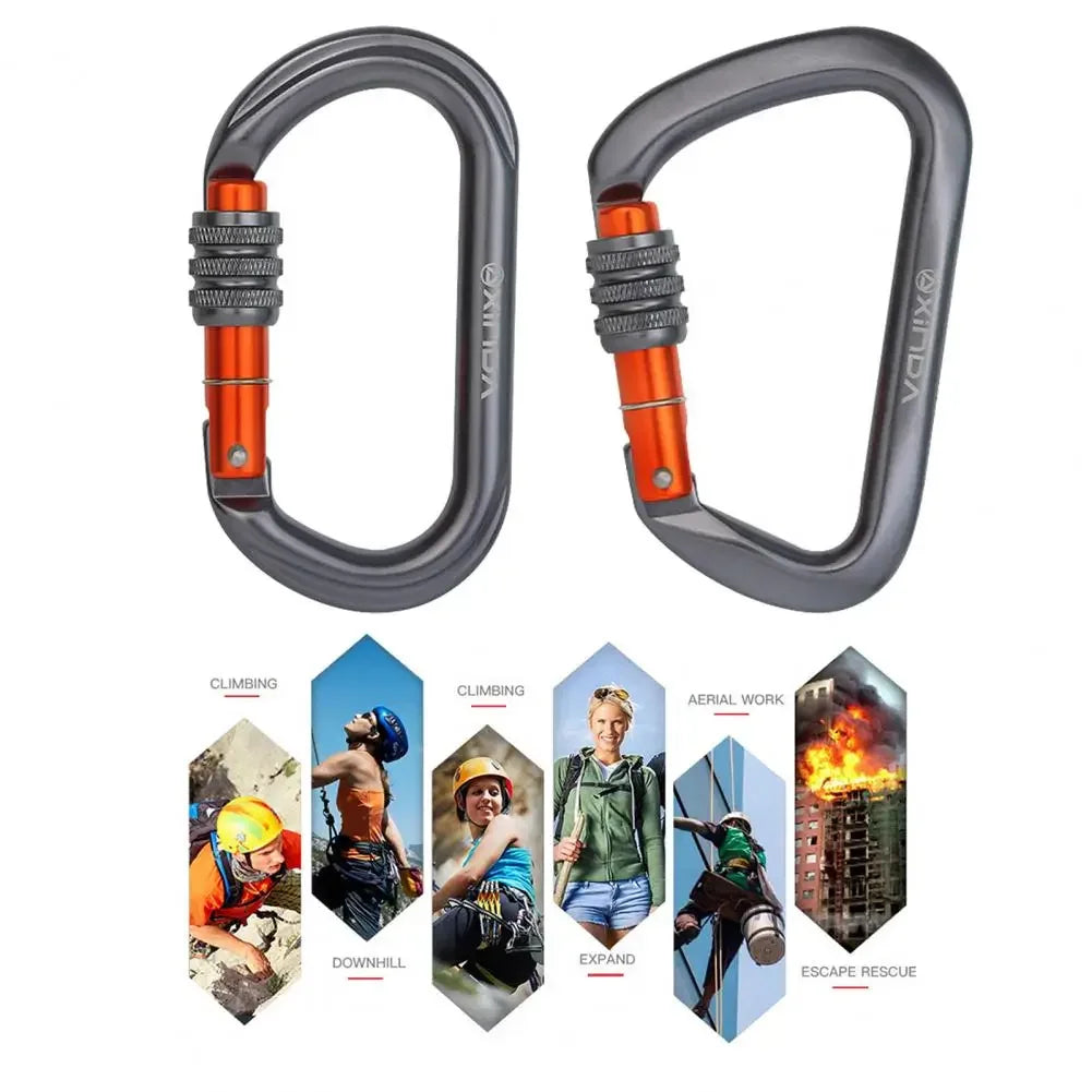 Practical Climbing Clip Climbing Equipment Smooth Surface Ultra-light Climbing Carabiner for Mountaineering